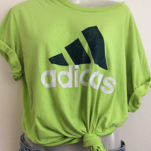 Vintage Tops - Vintage Grunge Adidas Graphic Tee